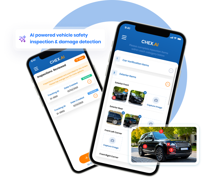 Rideshare vehicle inspection preview